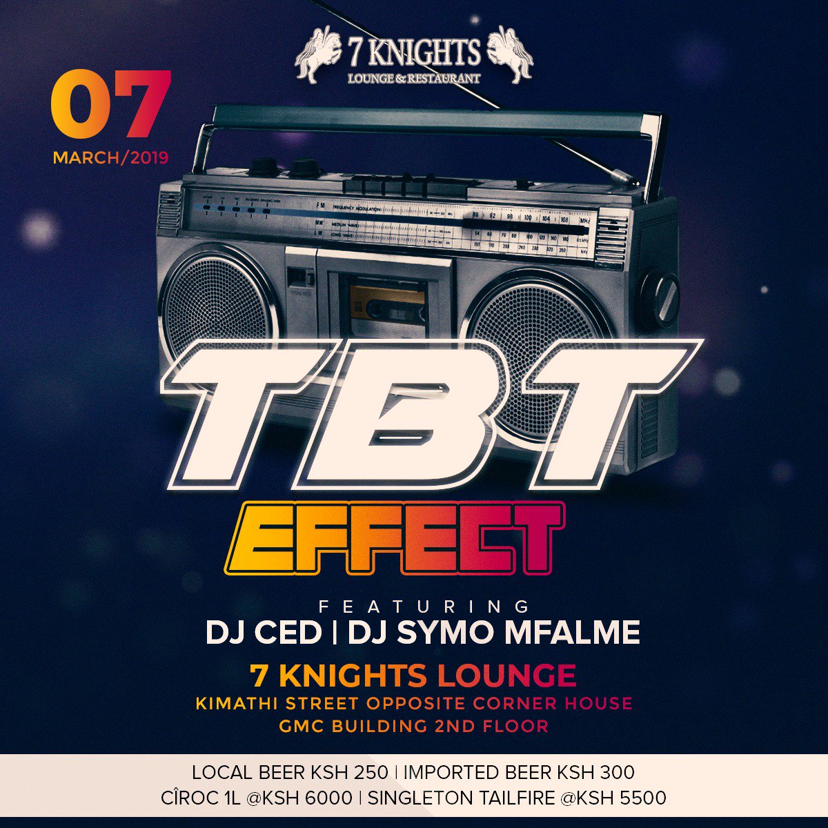 7knightslounge's tweet photo. #TBT #effect tonight as we take you back to when music was music 😂...
Deal!
-Local Beers @ KSH 250
-Jameson Irish Whiskey 750ml @ KSH 3500
-William Lawson 750ml @ KSH 2500

#7knightslounge
#TBTeffect
#kenya
#nightclub 
#ThursdayThoughts
#KFCBinMombasaCounty
#ManchesterUnite https://t.co/AeCXNqoGSM