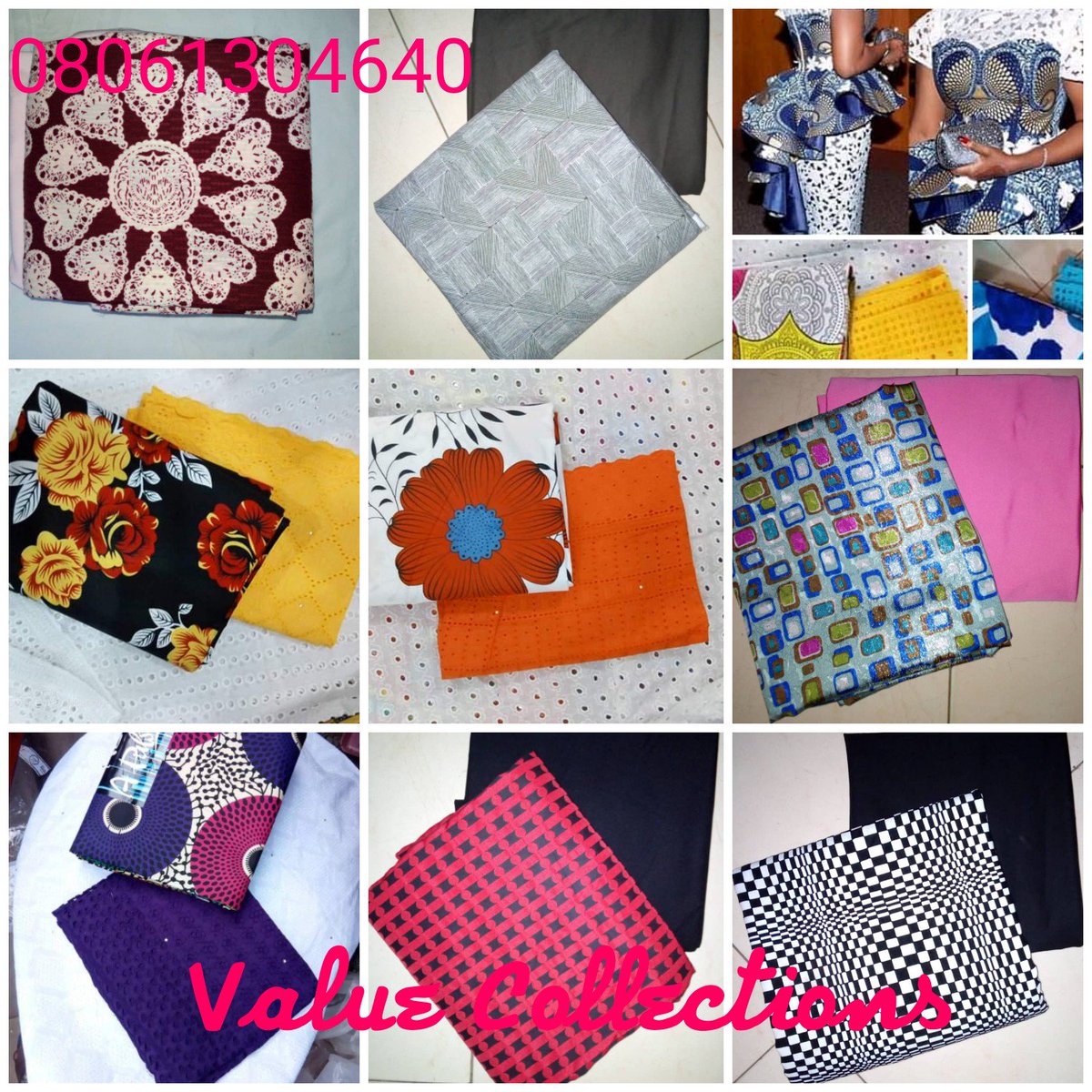 ValueUdy's tweet image. Get your quality and unique plain and English pattern fabrics, Ankara/lace combo at wholesale and retail prices.
Call or Whatsapp 08061304640
Delivery Nationwide 🚚
#ValueCollections
#plainandpattern
#fabricseller
#MSMEThursdayWithDipo