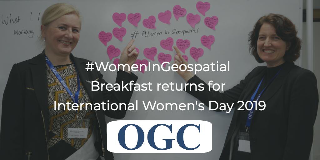 Super excited for our #IWD2019 #WomenInGeospatial Breakfast at London's @Geovation Hub tomorrow! In the spirit of inclusion, the breakfast is open to anyone interested in location tech - not just women! Free registration at: go.myogc.org/2ISDsRl