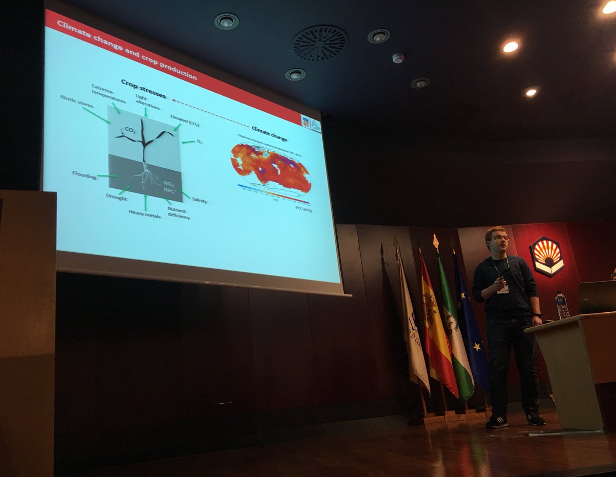 Ruben Vicente from <a href="/UniBarcelona/">Universitat de Barcelona</a> Low- vs high-yielding durum wheat cultivars: primary metabolism of photosynthetic organs in response to water stress. #SEFIMEC2019