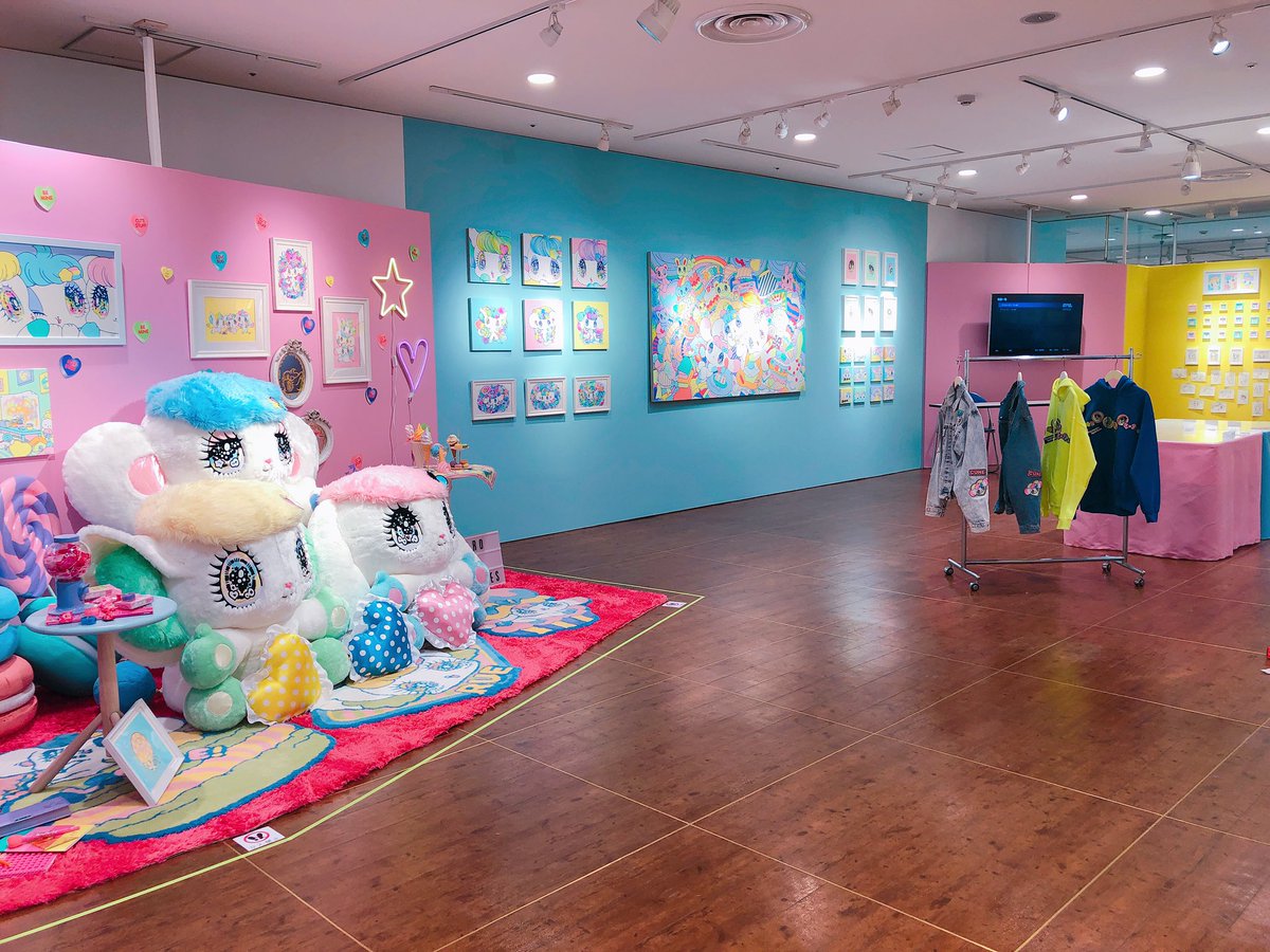 「?設営終了?
名古屋個展ついに明日からです?
最高にかわいい&amp;過去最高の」|🌈❤️‍🔥せきやゆりえ❤️‍🔥🌈のイラスト