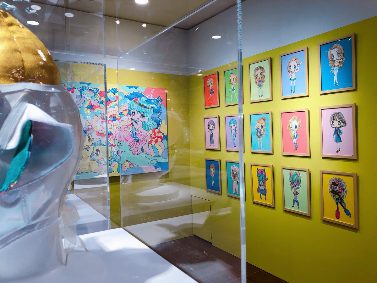 「?設営終了?
名古屋個展ついに明日からです?
最高にかわいい&amp;過去最高の」|🌈❤️‍🔥せきやゆりえ❤️‍🔥🌈のイラスト