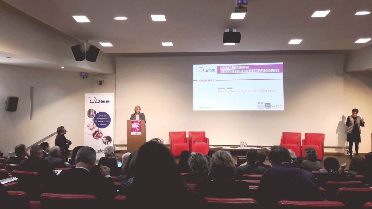 Cl_Perrault's tweet photo. "Agir pour l'emploi des personnes en situation de handicap dans l'ESS". La FNAAFP est présente à cette belle matinée organisée par l'UDES en presence de Sophie Cluzel #MatineeUDES #Handicap #ESS #FNAAFP https://t.co/kzmVtBGaG0