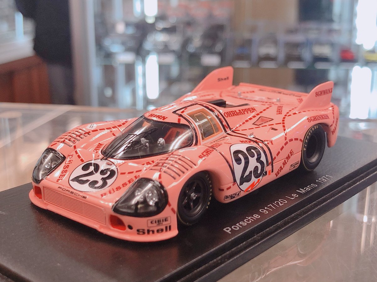 ミニカーショップ ポストホビー新宿店 スパークの再生産品 ポルシェ 917 ピンクピッグ 1971 ルマン24h No 23 R ヨースト W カウセン 1 43スケール が入荷しました ピンクピッグ 18年も ピンクピッグ のマシンが走っているのでそちらも