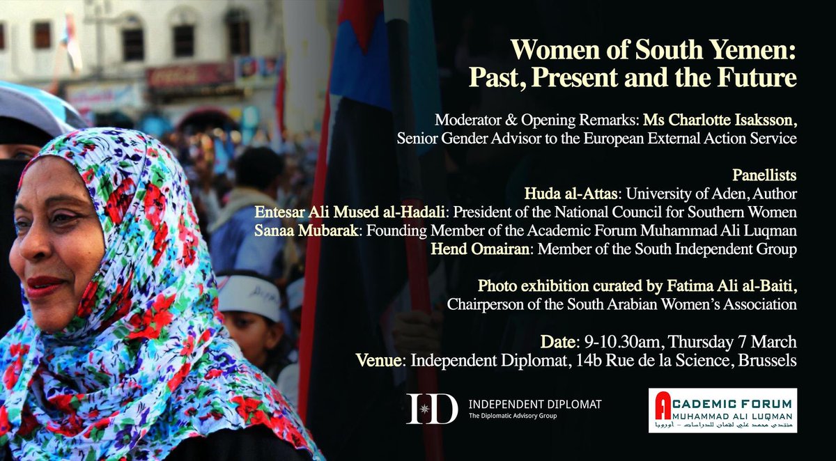 AYdiplomat's tweet image. One important aspect of today's event is #SouthYemen women's achievements in the past and the potential for the future. A learning experience to hear about how #women are at the forefront across so many issues on the ground. #IWD2019