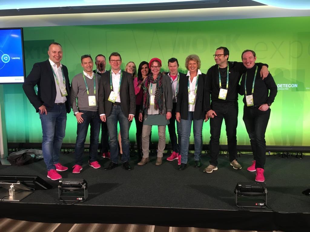 Wir rocken den #NWX19 mit geballter #power 🎉 <a href="/tsystemsde/">T-Systems DE</a> <a href="/TSystems_MMS/">Woolf</a> <a href="/detecon/">DETECON Consulting</a> #Magenta ist #vielfalt 😁👍 #newwork