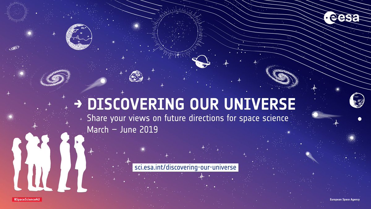 Was denkt ihr? Welchen Fragen sollte die ESA in den nächsten Wissenschaftsmissionen nachgehen? Bis Ende Juni könnt Ihr an unserer #Umfrage teilnehmen, um das wissenschaftliche Raumfahrtprogramm der #ESA mitzugestalten.
Dauer: 10 Minuten. Macht mit! 🚀
esa.int/ger/ESA_in_you…