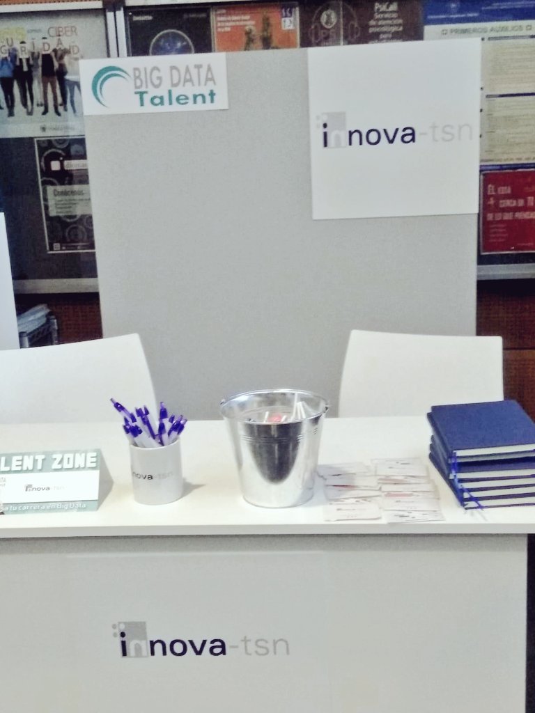 innovatsn's tweet image. Comienza el #BDT2019 de @campusbigdata con un nuevo éxito de convocatoria. ¡Ven a vernos en la zona de Talent! Buscamos #DataTalent