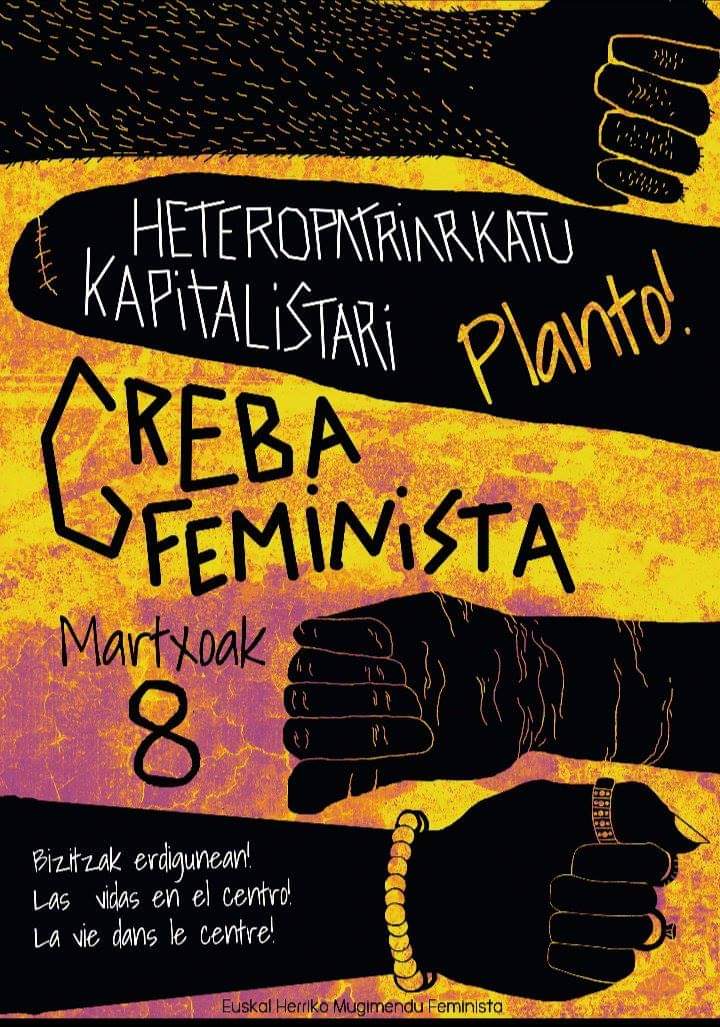 Beran biharko dena prest #HeteropatriarkatuKapitalistariPlanto
#IraultzaGuGara
#BizitzakErdigunean
#GrebaFeminista
#M8