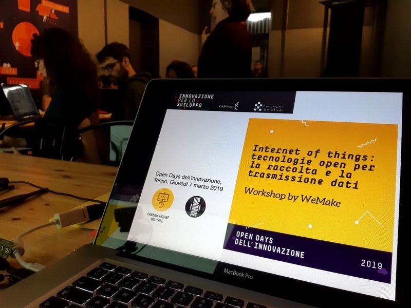wemakecc's tweet photo. È in corso il #workshop "Internet of things: tecnologie open per la raccolta e la trasmissione dati" che oggi teniamo a Torino durante gli Open Days dell'Innovazione! https://t.co/oELaDfBZFz #ODI2019 #IoT #DSI #InnovazioneSocialeDigitale @FondCariplo @CSP_live @innovasviluppo https://t.co/a8nKasUg7I