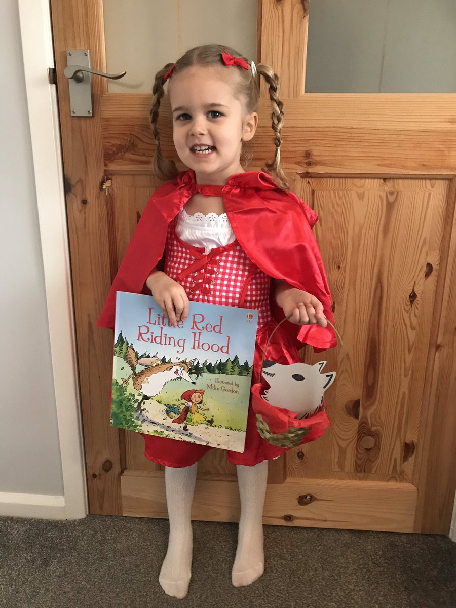 Shannen2310's tweet photo. @thismorning Little Red Riding Hood #ThisMorning #WorldBookDay2019 ❤️ https://t.co/OCnnCFcbbY