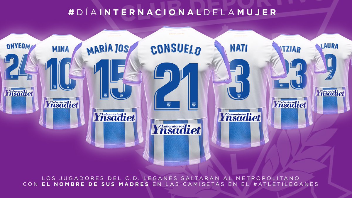 Las camisetas conmemorativas ante el Atlético.
