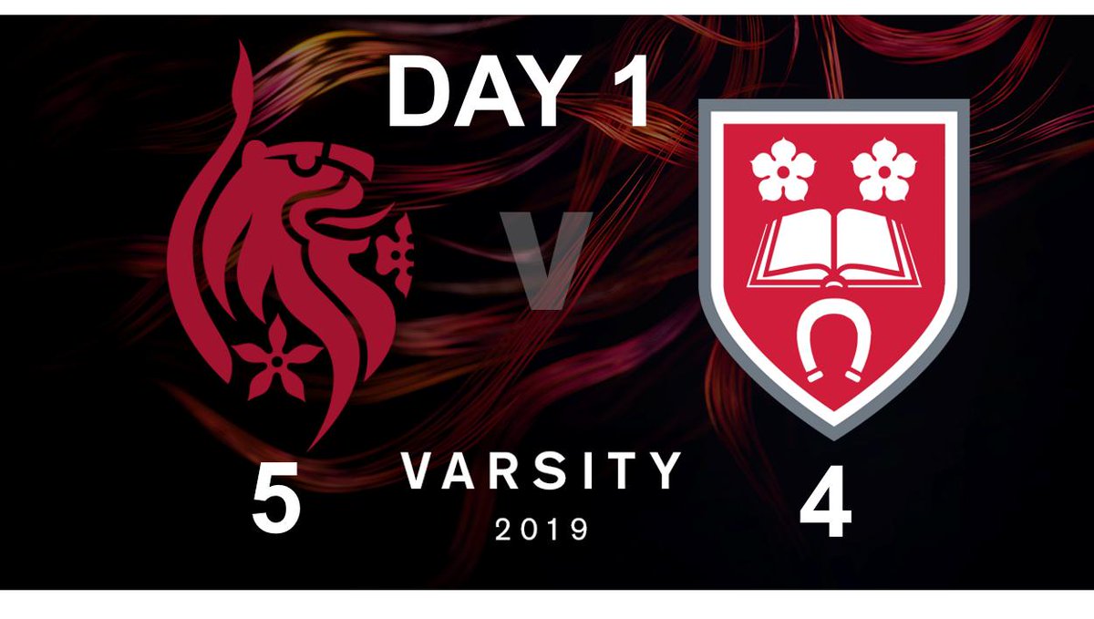 At the start of Day 2⃣, #TeamDMU lead Varsity 2019 5⃣ - 4⃣ Best of luck to those in action today: 

<a href="/DMUtabletennis/">DMU TableTennis Club</a> 🏓
<a href="/DemonFencing/">Demon Fencing</a> 🤺
<a href="/DmuDodgeball/">DMU Dodgeball</a> 🏐

#ProudToBeMore 🦁🏆