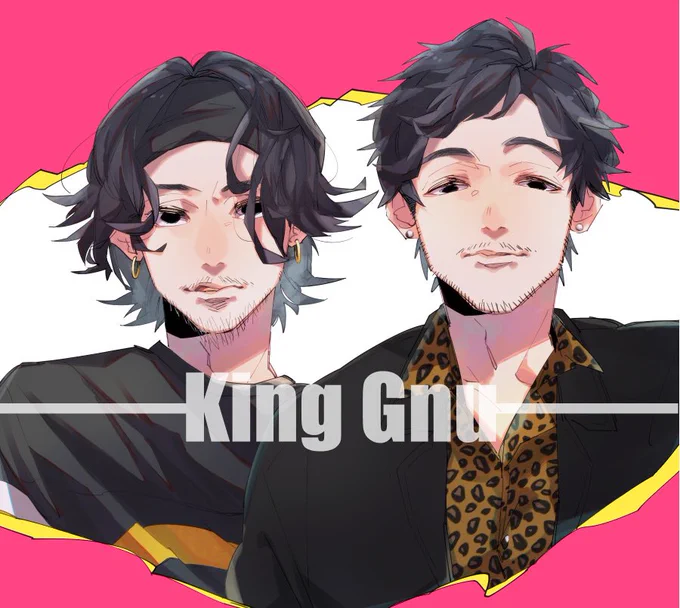 ツインボーカルとリズム隊
#KingGnu 