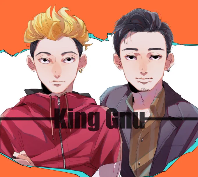 ツインボーカルとリズム隊
#KingGnu 