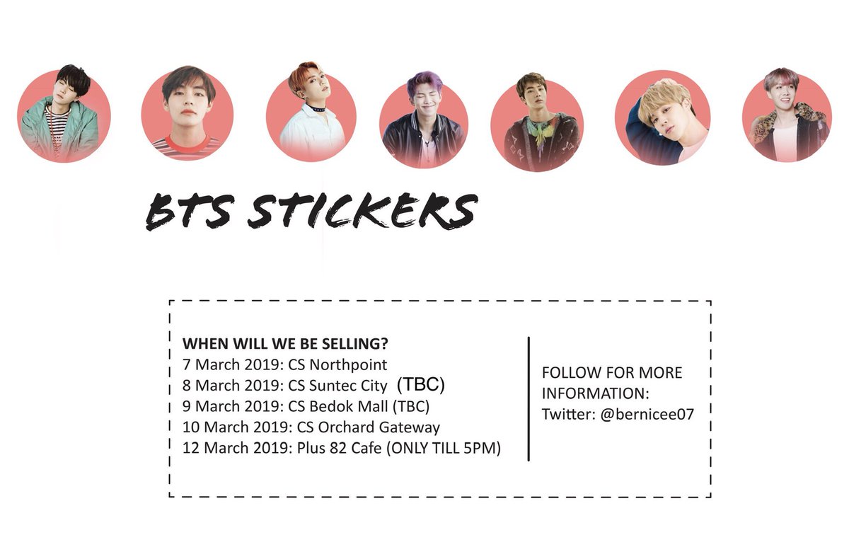 bernicee07's tweet photo. hii i’ll be giving these stickers out at at following events more information will be provided at the location. @g3niusmin93 #HappyGeniusMinDay @0309cafe #0309cafe @CafeSuga09 #CAFESUGA09  @Sparkling_SUGA #GENIUSLABSG @cupsofsuga_sg #cupsofsuga_sg https://t.co/a1mNbXf13V