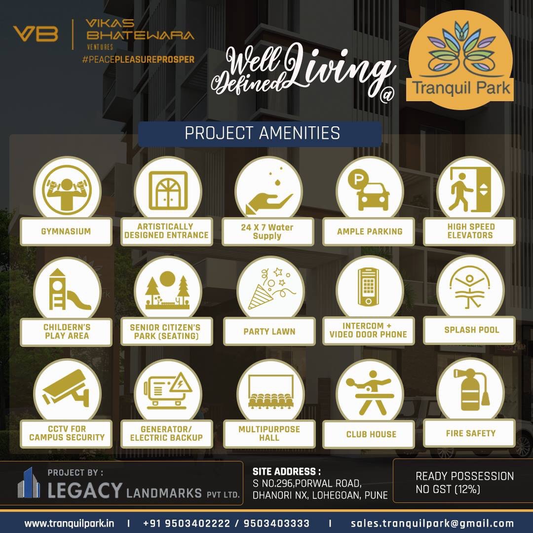 VenturesVb's tweet photo. Tranquil Park - Modern Amenities. Urban Location. Sophisticated Style.
#tranquilpark #residential #landscape #commercial #serene #peace #prosper #pleasure #shops #buy #ready #property #propertyinpune #house #shopsinpune #home #space #realestate #amenities #happyhomes #vbventures https://t.co/chqHRnwicb