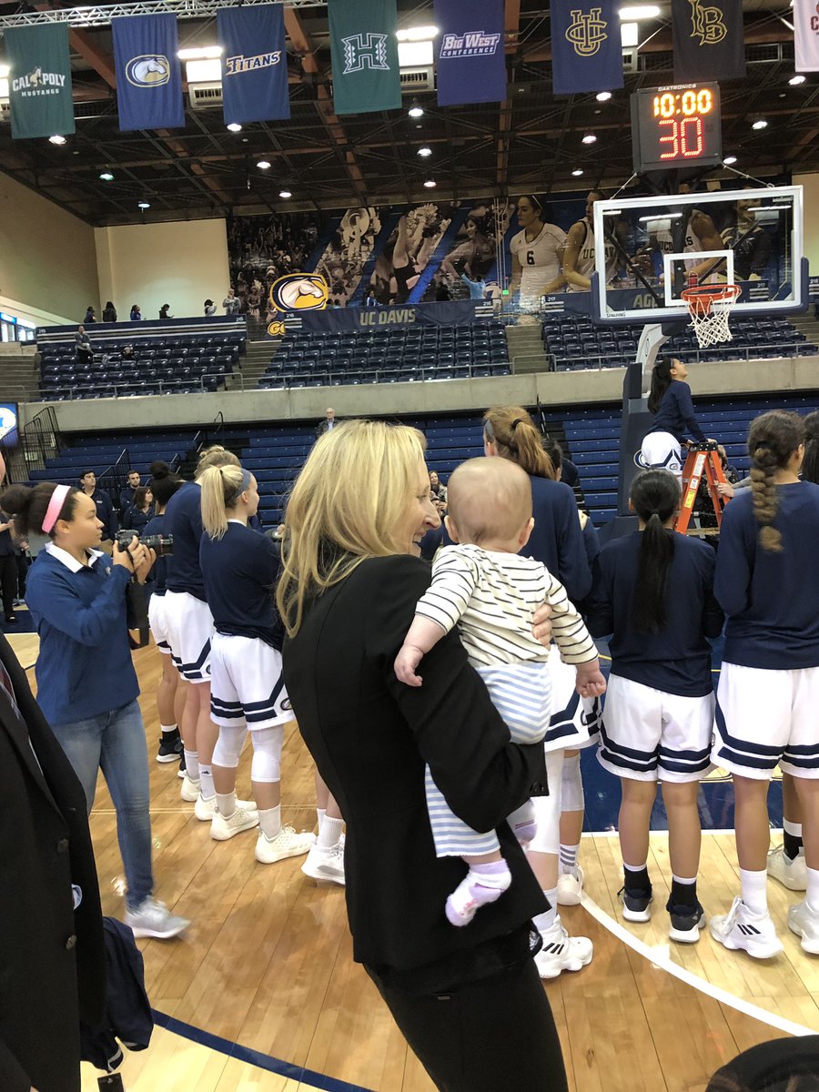 mjfenton33's tweet photo. Enjoying her first year as an Aggie! Congrats @UCDavisWBB on 3rd straight @BigWestWBB regular season championship. #threepeat #goags https://t.co/Ld2TC507cX