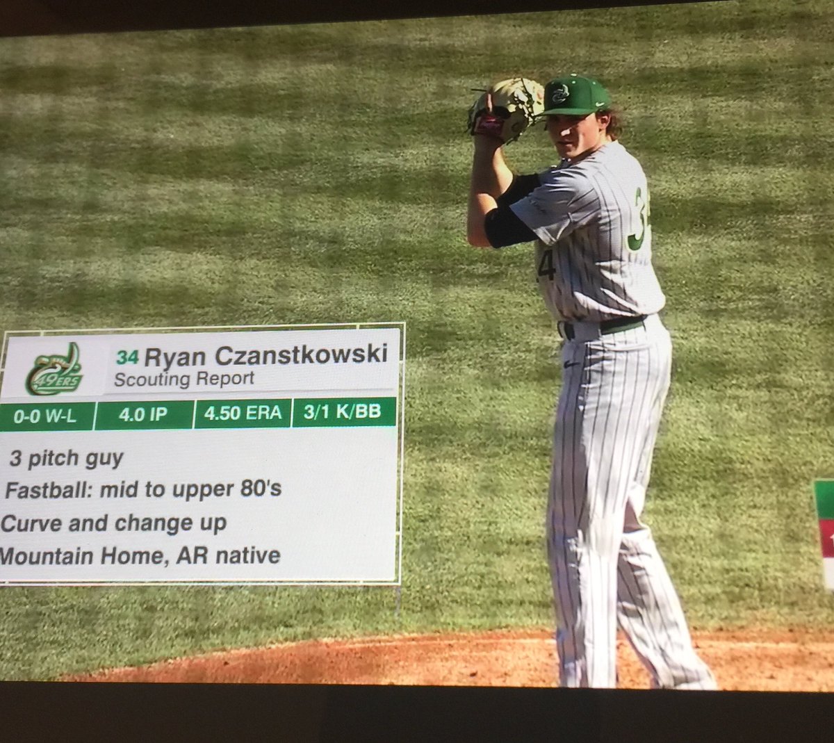 BigRedMH33's tweet photo. Looks like heโs been on that mound before... #state2016 #bomberalumni first time getting to watch since HS. @RCzanstkowski https://t.co/oVM4Rjdp0g