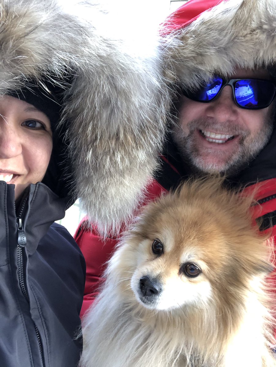 80srocknrollla's tweet photo. #Polarvortex you can’t beat us, you can only hope to contain us. This is what two days from #Cancun looks like. #yyc #yycliving #polarvortex2019 #winter #Dog #retreatnotsurrender https://t.co/dj9y6XxTiI