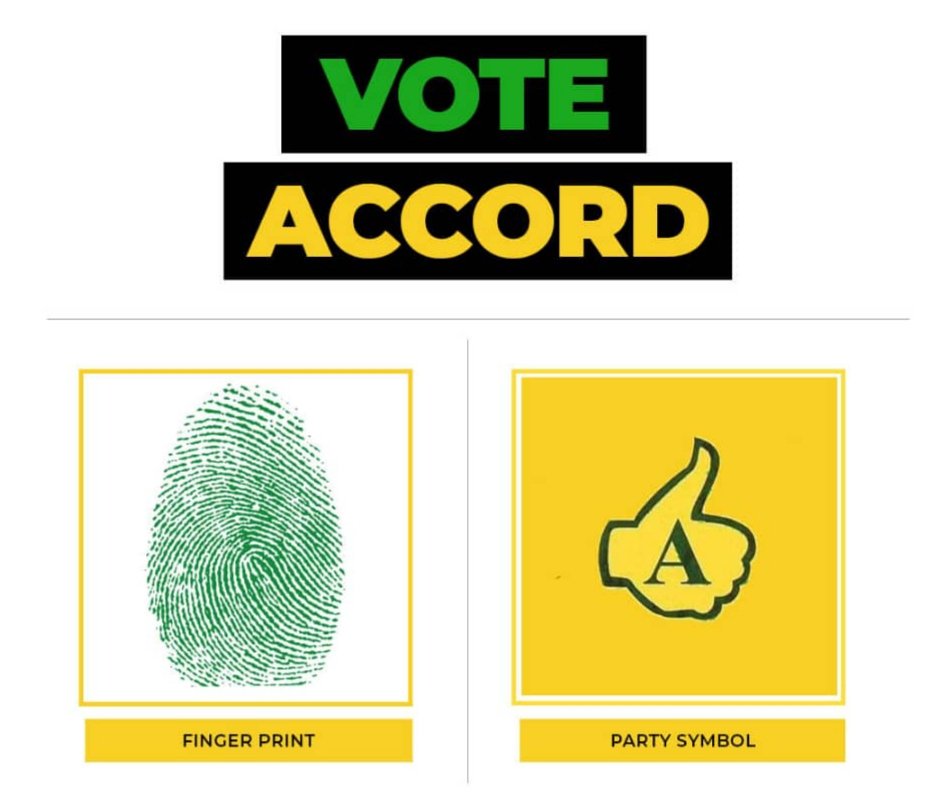 SokariBenita's tweet photo. Vote ACCORD, the number 1 party on the ballot paper.

A vote for ACCORD is a vote for @DumoLuluBriggs for Governor

#DumoStillInTheRace 
#DumoGoDoMore 
#DumoWins2019 
#VoteAccord 

#FreshStart https://t.co/UNq17jELps