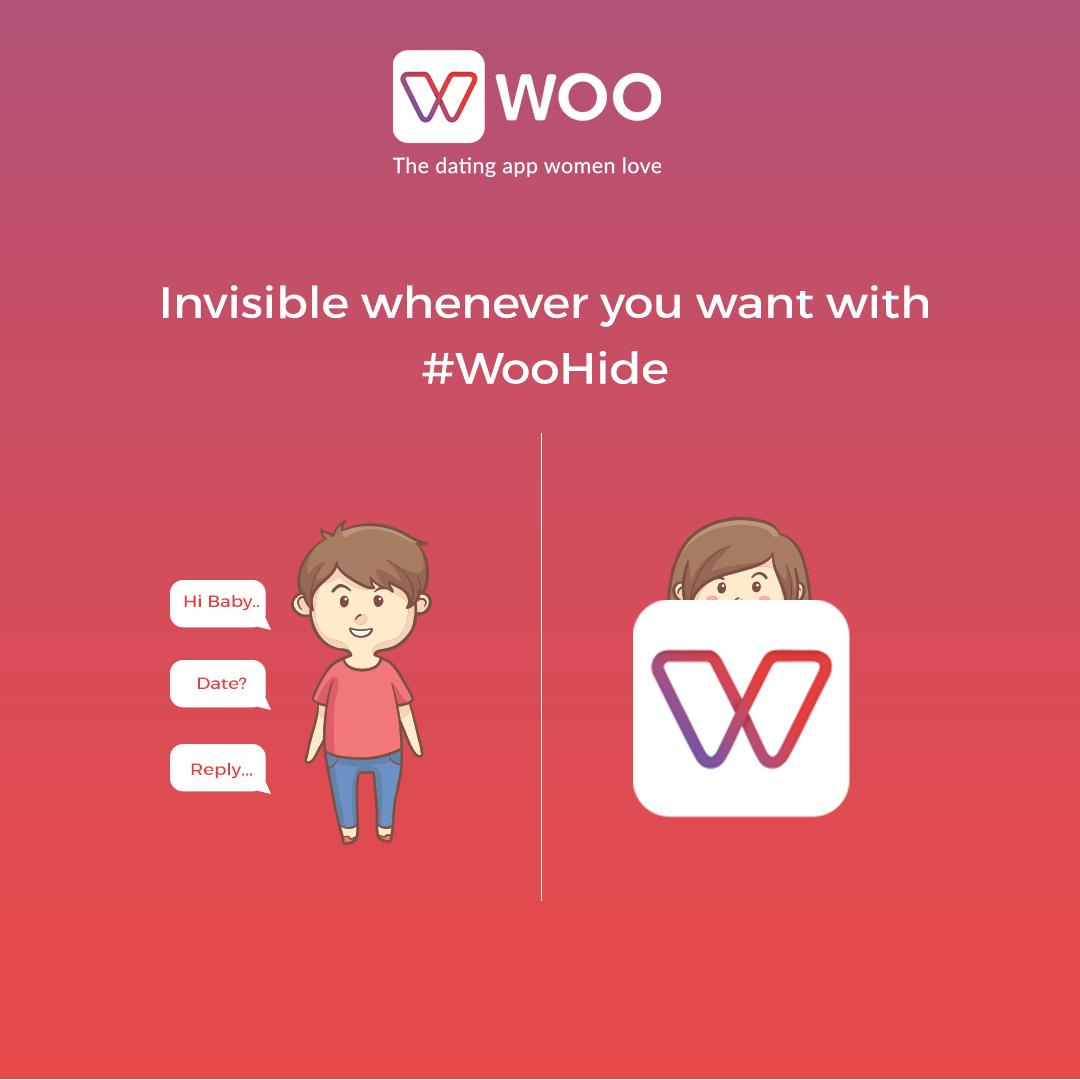 DateOnWoo's tweet photo. #WooHide - Be visible only to the men you like.
Happy Women Woo.
•
•
•
#Woo #WooFeature #PowerToWomen #WomensDay #InternationalWomensDay #DateOnWoo #YouKnowWhenItsRight #DatingAppThatWomenLove #GetWooed #Dating #Love #OnlineDating https://t.co/BWUrsF8Zrh