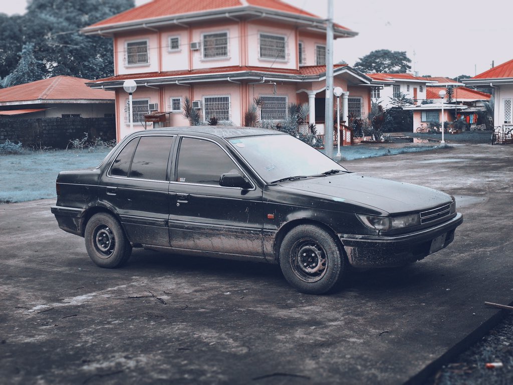 thekbartolo's tweet photo. Just a little nostalgic here. My first ever car bought 11 years ago was a 89' Mitsubishi Lancer running on all manual. This is where i got all my "firsts" encounters on the road. Full size sedan, fuel efficient and quite speedy compared to boxies. #kbartolo https://t.co/n0eRjqOSOM