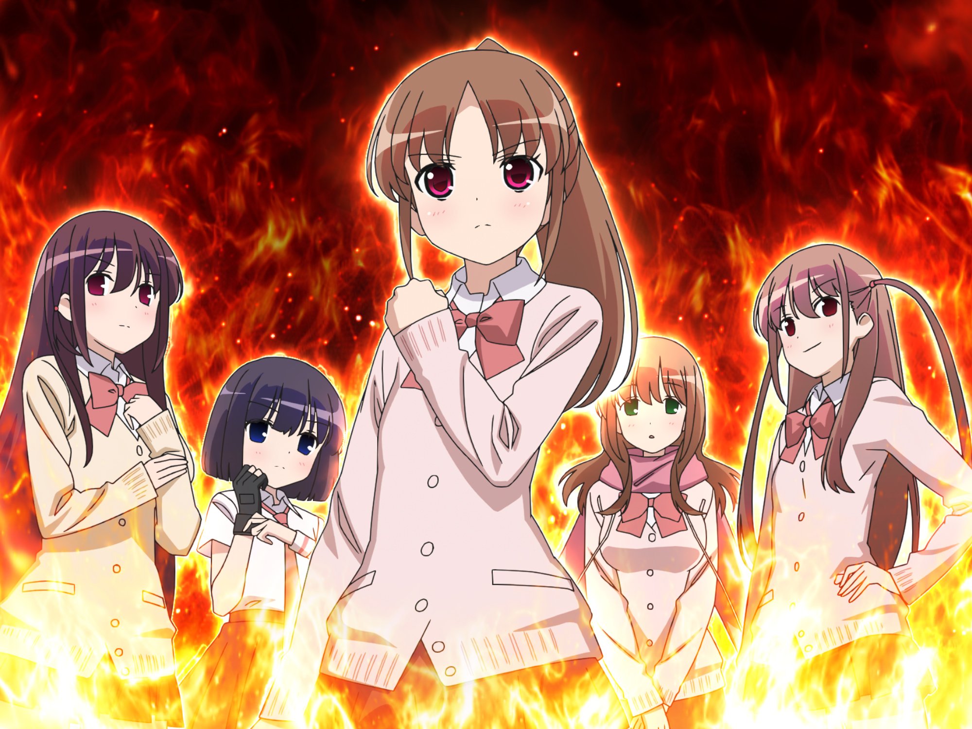 公式 Sanyo P咲 阿知賀編 絶賛稼働中 描き下ろし 紹介コーナー 本日もアニメファン必見のパチンコオリジナル 描き下ろしカット をご紹介 今回は阿知賀の5人の闘士みなぎるパチンコらしい1枚を紹介します 機種サイトもチェック