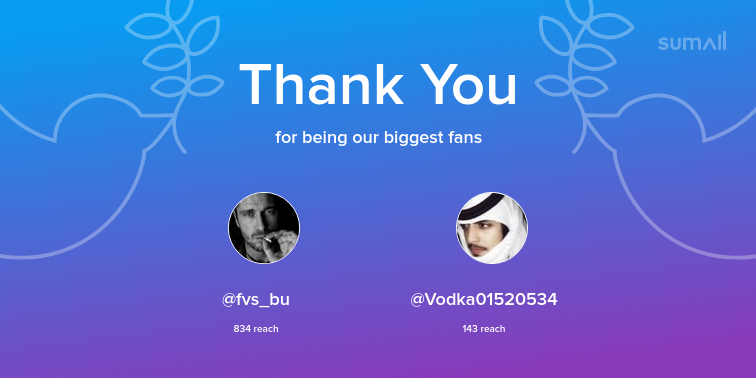 HadellItti's tweet image. Our biggest fans this week: @fvs_bu, @Vodka01520534. Thank you! via sumall.com/thankyou?utm_s…