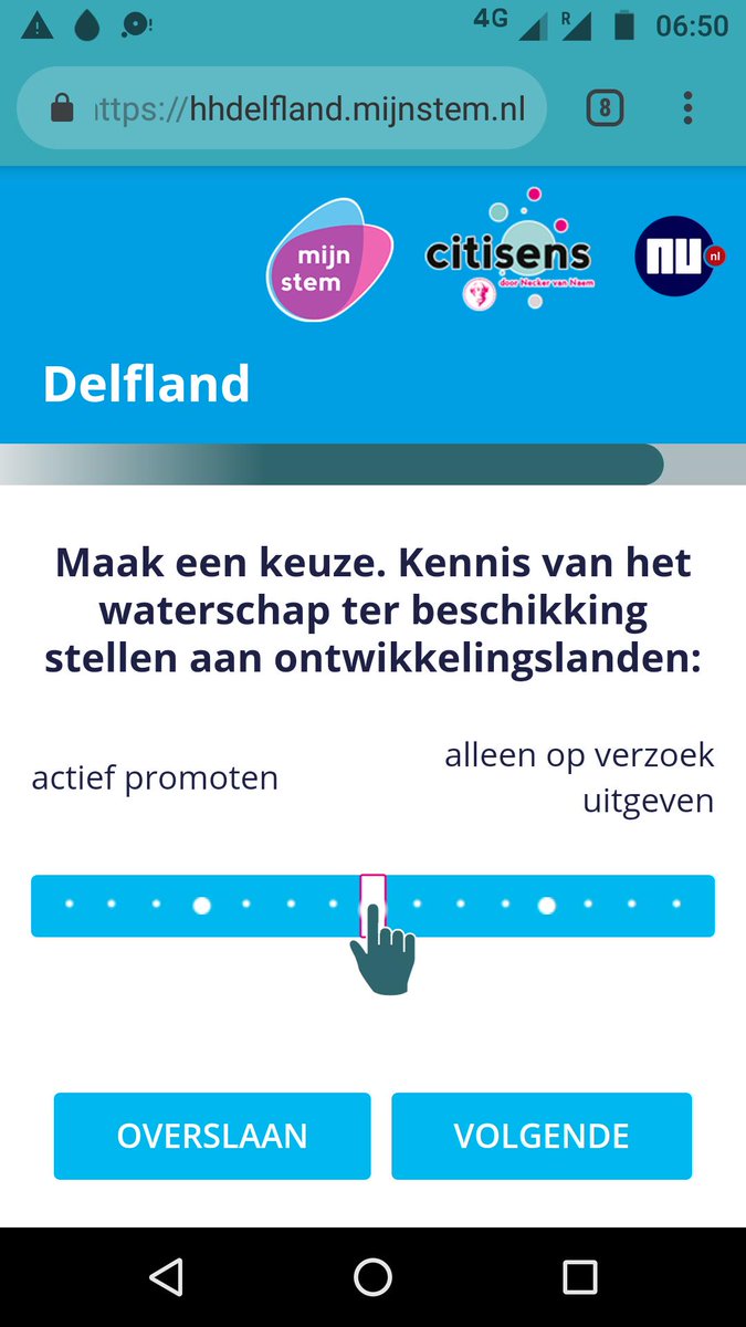 Hé, wat een interessante vraag in de #stemwijzer #waterschapsverkiezingen van <a href="/hhdelfland/">HH Delfland</a>. Deze vraag stel ik ook in mijn onderzoek naar de Nederlandse #delta aanpak. Binnenkort verschijnt bij @ELSenviron ons (met <a href="/arwinvanbuuren/">Arwin van Buuren</a>) artikel over 'actief promoten' daarvan. #branding