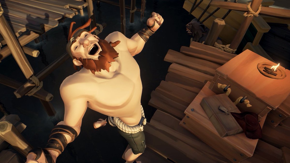 KingBrouille's tweet photo. @SeaOfThieves TFW a really awesome gift gets wrongfully addressed to your location. https://t.co/22Za9S56PI