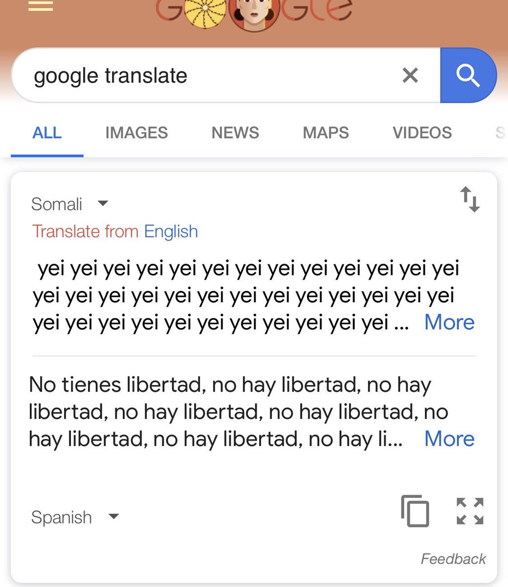 _m_o_'s tweet photo. Creo que la revolución va a empezar en Google Translate 🤔 #YeiChallenge https://t.co/kckC5uOPkG