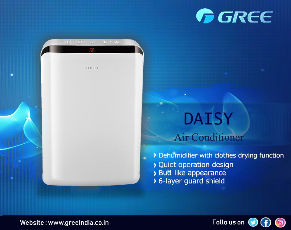 GreeIndia's tweet photo. DAISY Air Conditioner 
Chiller#GreeIndia#GreeIndiaAirConditioners#IndiasBestAirconditioners#MarketLeaders https://t.co/yKdjJXCnaw
