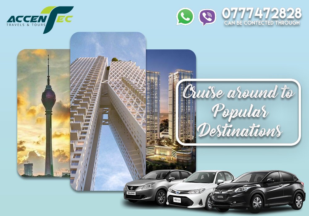 Accentteclk's tweet photo. Rent a car with Accenttec Travel and Tours and cruise around to popular destinations in Colombo such as the Lotus Tower, Shangri-La Hotel or In on the Green bar at Galle Face Hotel!

#Rentacar #Selfdrive #Contactustoday #Srilanka #Rentacarsrilanka #Callustoday #Rentcarsrilanka https://t.co/dYD4UmtGlf