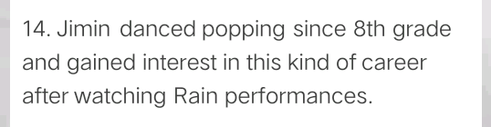 Credit to @nayoungbaby1_ Jimin and Jeongyeon both likes the artist, Rain. Jimin loves action movies but recently Jimin fave movie is "The Notebook which is also Jeongyeon's fave 