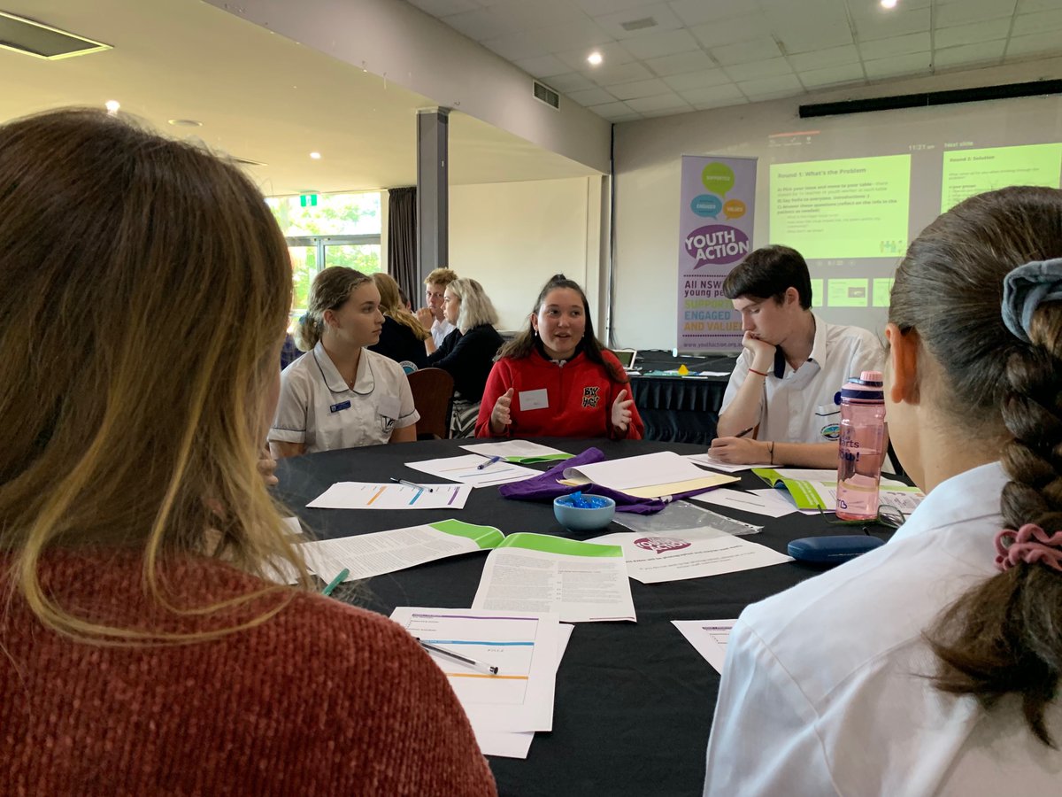 YouthActionNSW's tweet photo. Today the young people from the Bega electorate advocated for the change they want to see to their candidates for the NSW 2019 Election! Thank you to Will Douglas for @GreensNSW, @Leanne_Atkinson and @AndrewConstance MP for taking part in today's workshop.
#NSWvotes https://t.co/RXjQZvGwl1