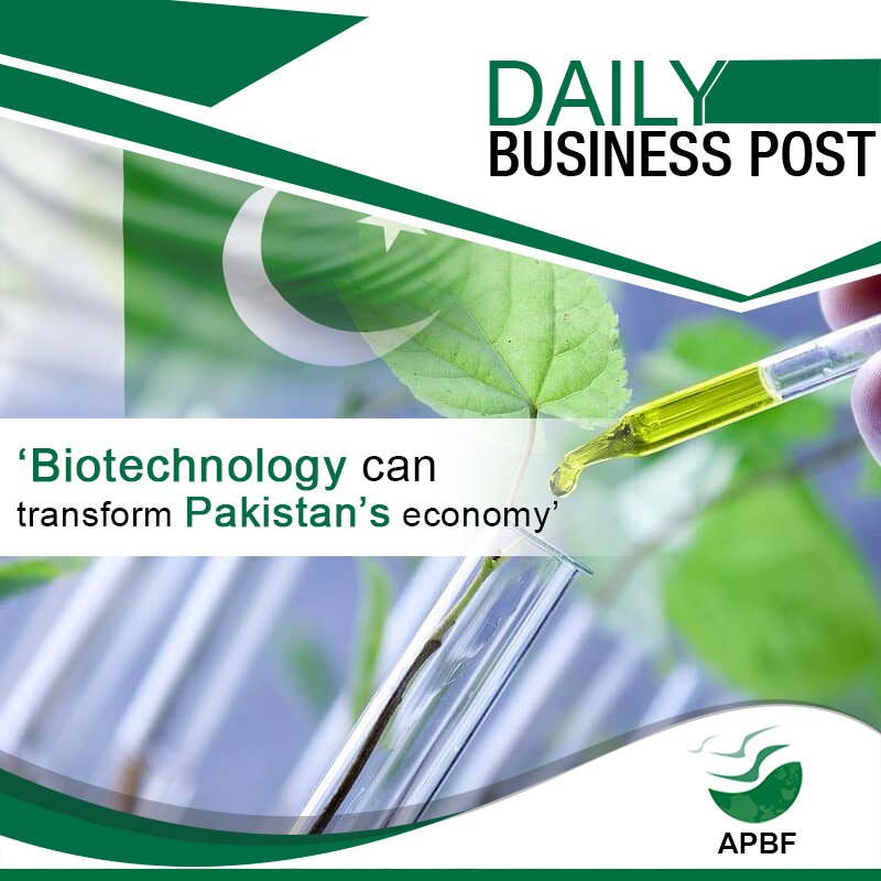 apbfpk's tweet image. ‘Biotechnology can transform Pakistan’s economy’
A close and productive working relationship between FCCI, NTU and NIBGEis imperative to reorganise the industrial sector on modern scientific lines.

#BioTechnology #EconomicSolution #Pakistan #AllPakistanBusinessForum #APBF