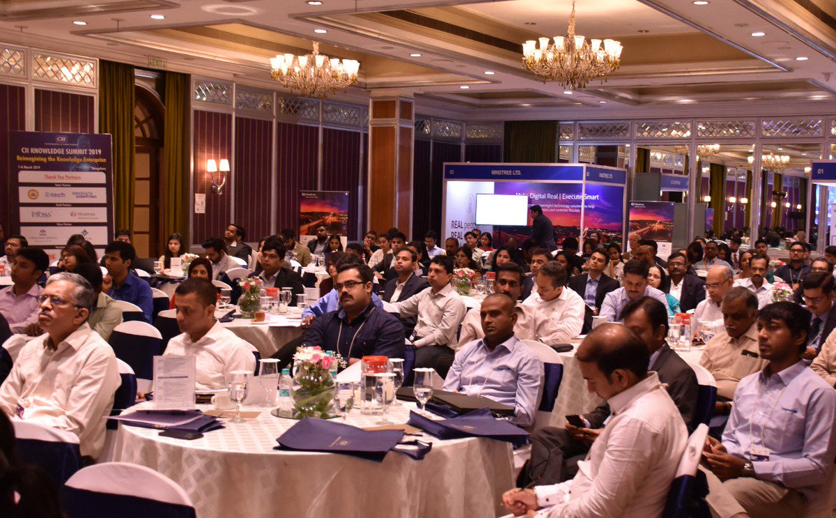 SummitCii's tweet photo. Interaction of the #CEOsPanel with the audience clarified the queries related to openly sharing knowledge in a competitive environment and the ROI. #CIIKnowledgeSummit https://t.co/xMG8A1i0UG