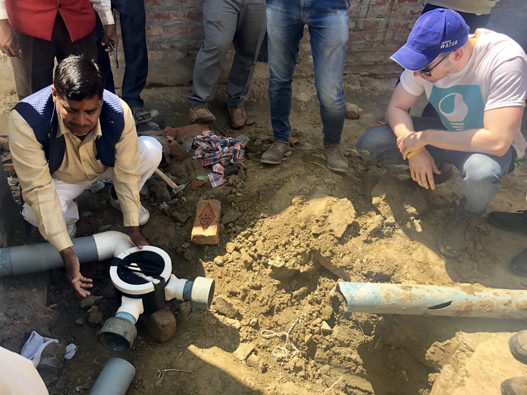 teamwinnovators's tweet photo. In Sonwa village outside of Lucknow testing @TeamPraan’s ‘Poo Switcheroo’ solve solution from the 2018 #Winnovators twin pit latrine challenge in 🇮🇳 https://t.co/R2tWpEPjoL