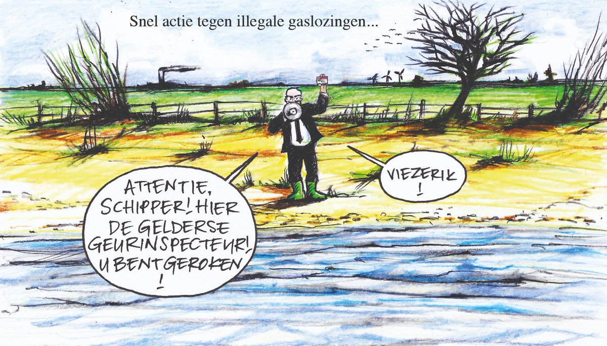 Vandaag in <a href="/DeGelderlander/">De Gelderlander</a>: Snel actie tegen illegale gaslozingen...
#cartoon #geurinspecteur #gaslozingen #gelderland #waal #rijn #benzeen #gif #binnenvaart #schipper #viezerik