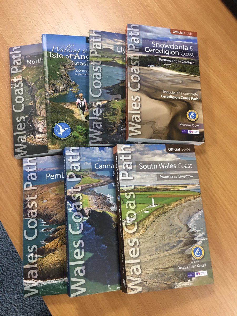 WalesCoastPath's tweet photo. The official #walescoastpath guidebooks are available from @northerneyeboo 📚 | Mae’r arweinlyfrau swyddogol #llwybrarfordircymru ar gael gan @northerneyeboo 📚 #worldbookday https://t.co/IZmD1LlQBw