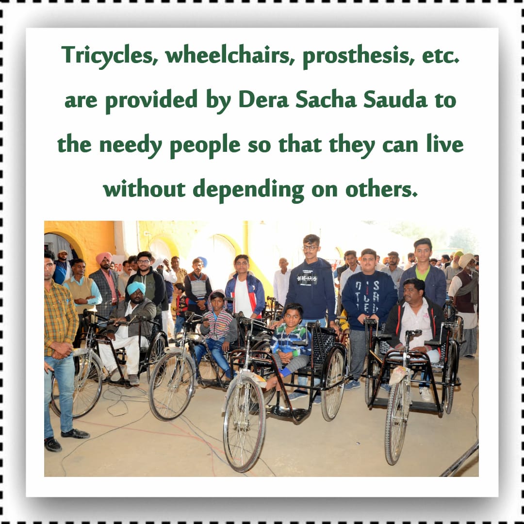 amaninsan55's tweet photo. #DSSAidsTheNeedy
#DSSHelpForPhysicallyChallenged
#CompanionIndeed
#FreeTricyclesToNeedy
#Humanity
#Disabled
#Handicapped
#SaintDrGurmeetRamRahimSinghJi
#DeraSachaSauda
#GurmeetRamRahim
#SaintMSG
#BabaRamRahim amazing efforts by @derasachasauda volunteers hatts of to Sai g https://t.co/fS9qjdWje9
