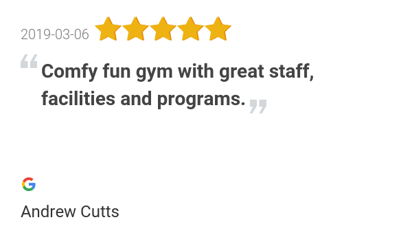 d2f_Bathurst's tweet photo. New 5.0-star Review: "Comfy fun gym with great staff, facilities and programs." https://t.co/FxJSNsTYr2