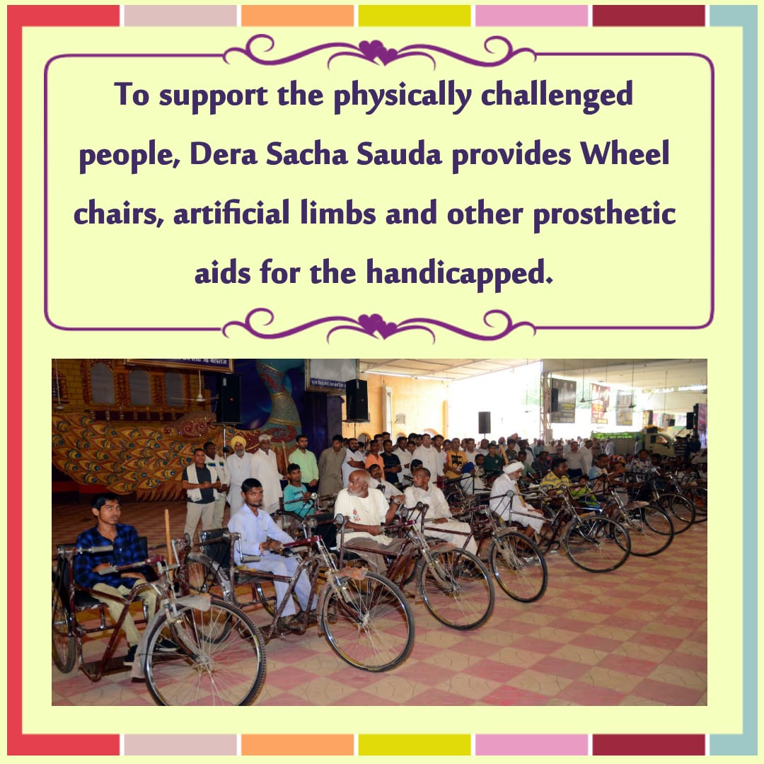Induinsan0's tweet photo. #DSSAidsTheNeedy
#DSSHelpForPhysicallyChallenged
#CompanionIndeed
#FreeTricyclesToNeedy
#Humanity
#Disabled
#Handicapped
#SaintDrGurmeetRamRahimSinghJi
#DeraSachaSauda
#GurmeetRamRahim
#SaintMSG
#BabaRamRahim amazing efforts by @derasachasauda volunteers hatts of to Sai g osm https://t.co/RQBdkftuYK