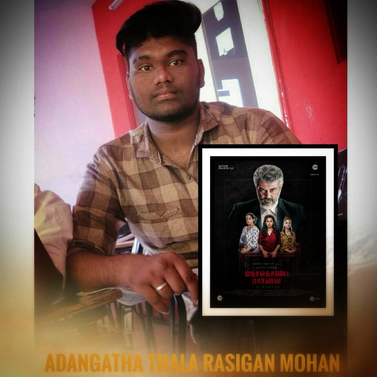 AjithMohanOffi's tweet photo. 2019 நம்ம ஆட்சி தான்💪🔥
நேர் கொண்ட பார்வை😍😍
(எதிரிகளை பதறவைக்கும் பார்வை)
#Ak59 #AK59FirstLook https://t.co/9fny1yJFLo