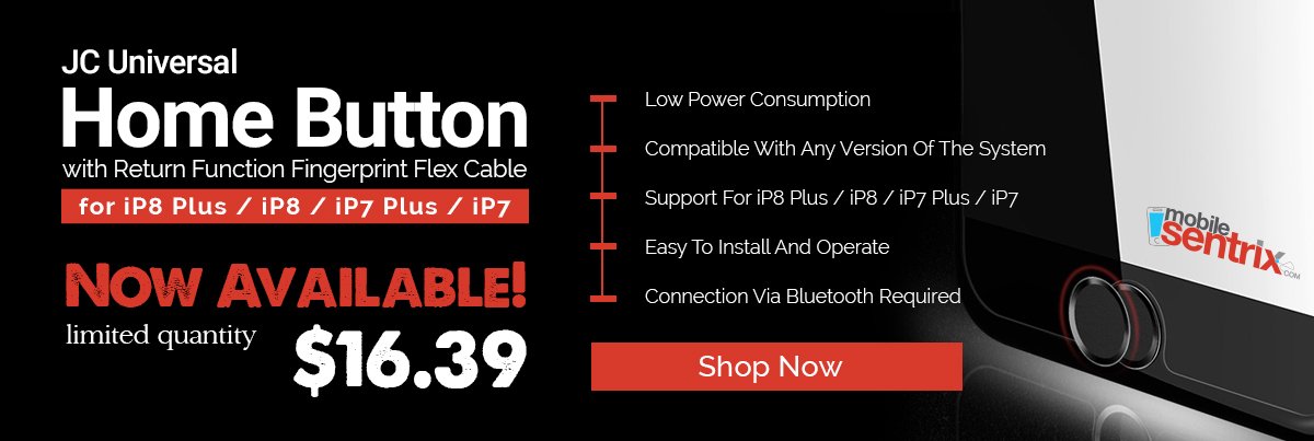 mobile_sentrix's tweet photo. Mobilesentrix introduce JC Universal Home Button with return function Fingerprint Flex Cable for iPhone 8 / 8 Plus / 7 Plus / 7 - https://t.co/w6A3DSDikZ

This Home Button low power consumption.
#mobilesentrix #iPhone #homebutton https://t.co/W2wvOAb2hI