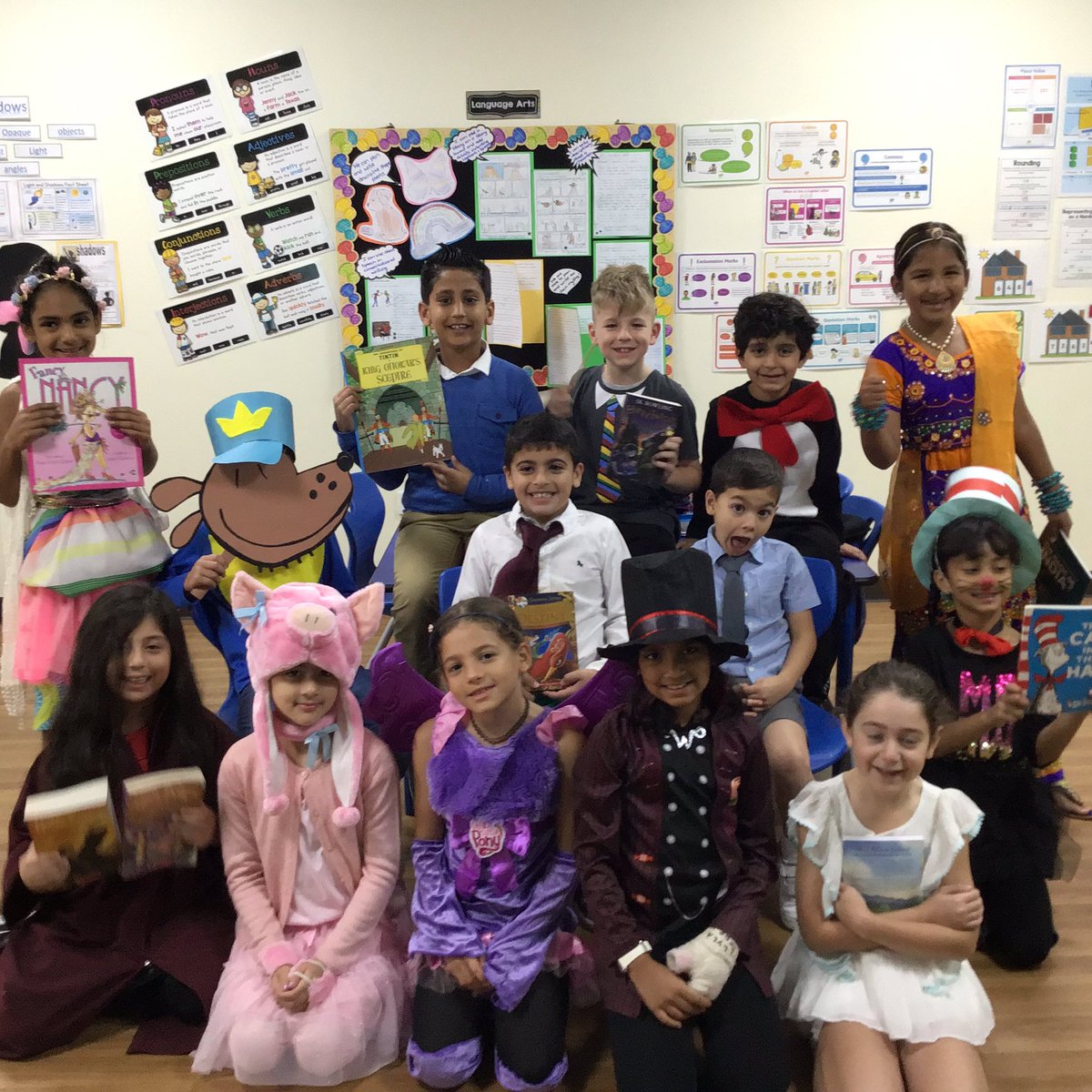 DIAB_Grade2's tweet photo. Grade2 Sharks celebrating World Book Day in Style #DIABreaders #DIABworldbookday #thereismagicinabook https://t.co/hUp68ZtgM6