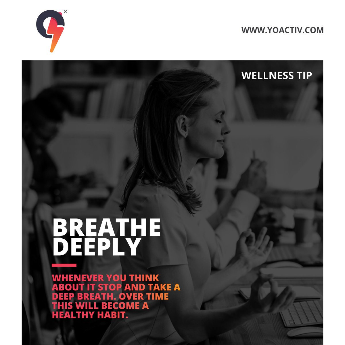 Yoactivtweets's tweet photo. Breathing is the essence of life, Breathe deeply, Live fully! 🧘
#yoactiv #yoga #meditation #breathingtechniques #cardio #pranayama #gym #fitnessclub #fitnessstudio #breathein #breatheout https://t.co/t3CFQVxPGW