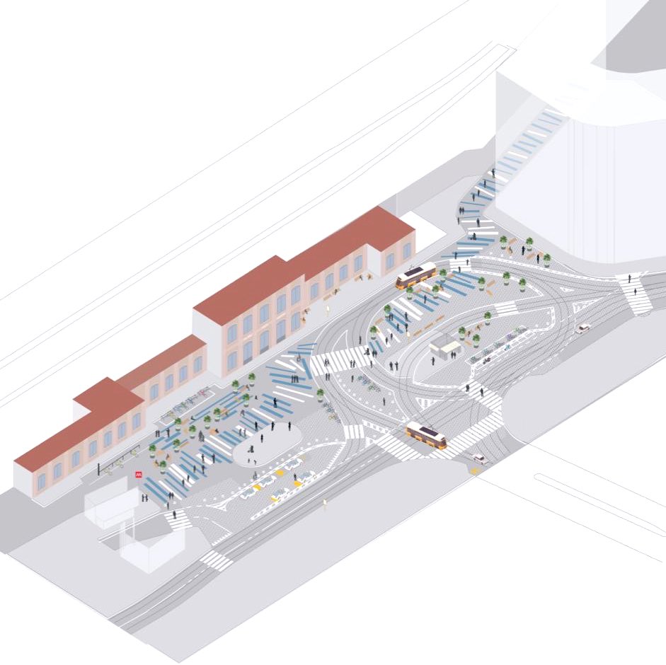 demescope's tweet photo. Milan is going to open a new Plaza in the hearth of the #designweek district. Next april, Porta Genova will become a 5k sqm pedestrian paradise thanks to color, benches, planters and bike racks. 
I look forward!!!

#piazzeaperte #streetfight #peoplefirst #milano2030 #walkingworld https://t.co/1GCiHey8uQ