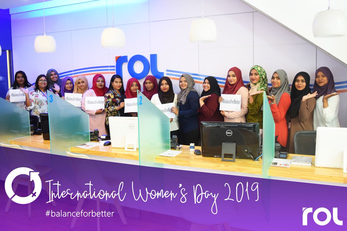 ROLMaldives's tweet photo. #ROL celebrates International Women's Day 2019. A balanced world is a better world.
#IWD2019 #BalanceforBetter #RaajjeOnline #dhivehingenetwork https://t.co/TkAuCA7mQI